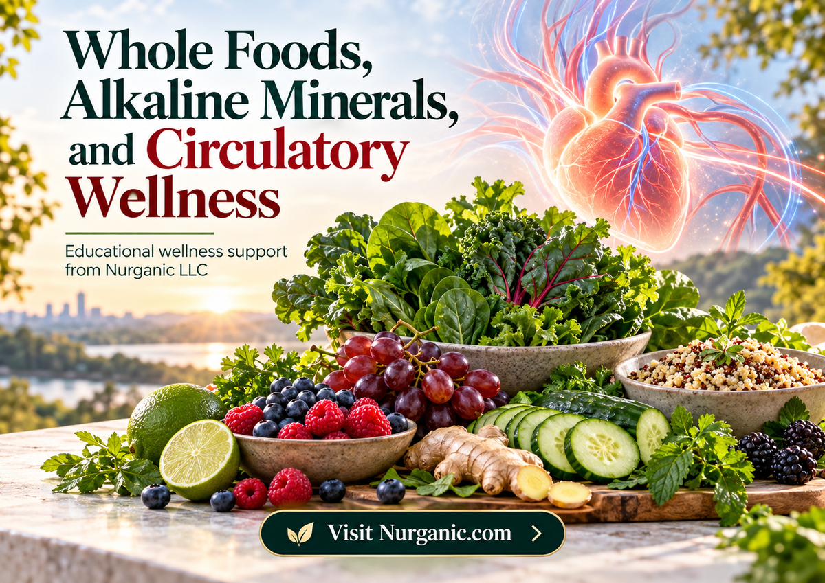 Whole Foods, Alkaline Minerals, and Circulatory Wellness