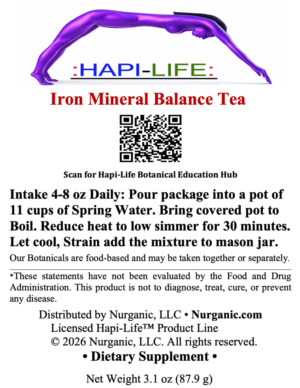 Iron Mineral Balance Tea